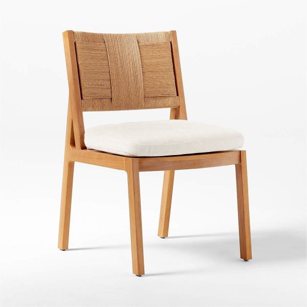 Roc Teak and Rattan Dining Chair - Image 2