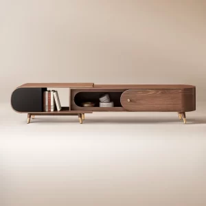 Olaf Retractable Wood TV Stand, 73"-90"