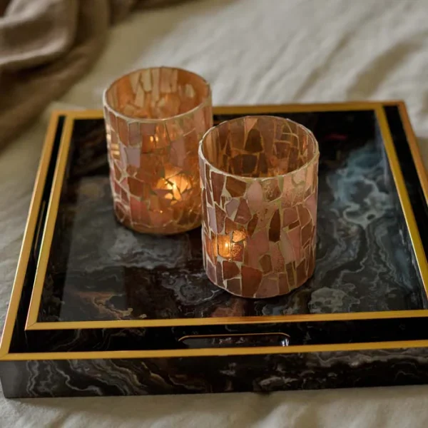 Zela Marble Tray - Set of 2 - Image 3