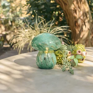 Mushroom Portable Table Lamp, Forest Green