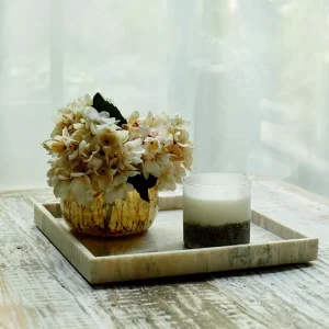 Akiro Square Marble Tray
