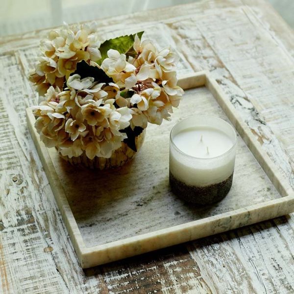 Akiro Square Marble Tray - Image 3