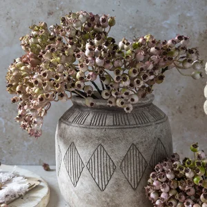 Artificial Rosehip Bunch, Blush