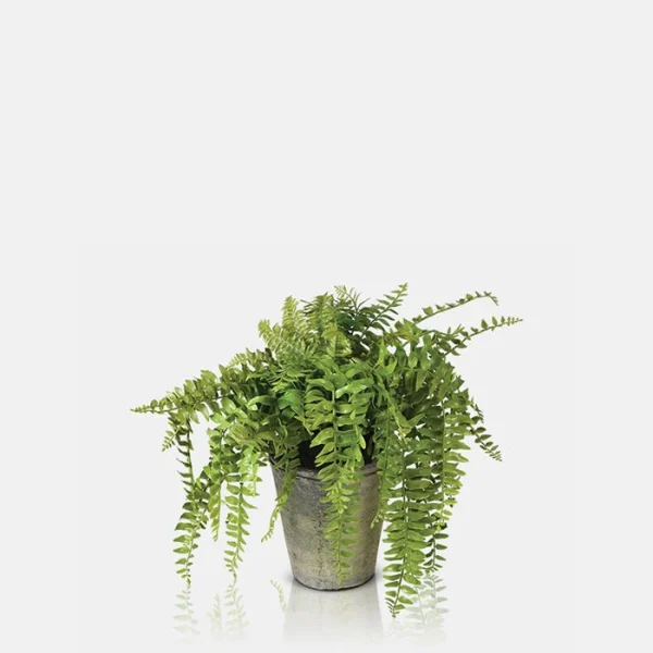 Artificial Boston Fern in Pot - Image 3