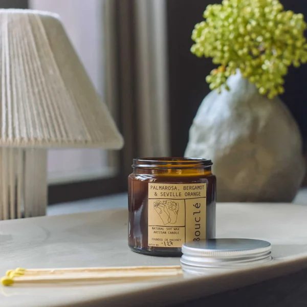 Palmarosa, Bergamot & Seville Orange Candle - Image 2