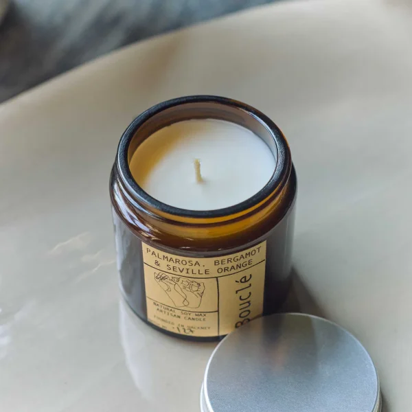 Palmarosa, Bergamot & Seville Orange Candle - Image 4