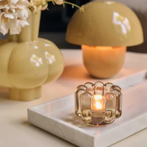 Rubia Glass Candle Holder