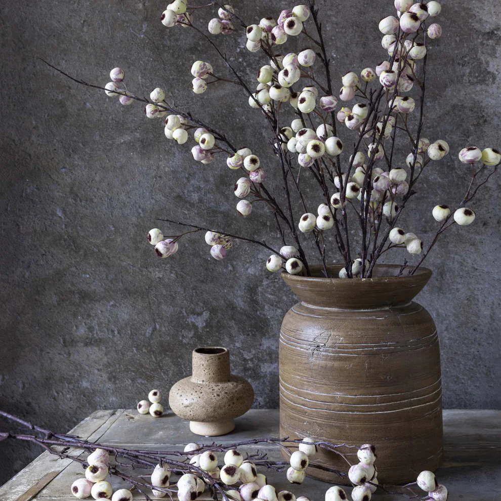 Artificial Berry Hawthorn, Cream - Image 3