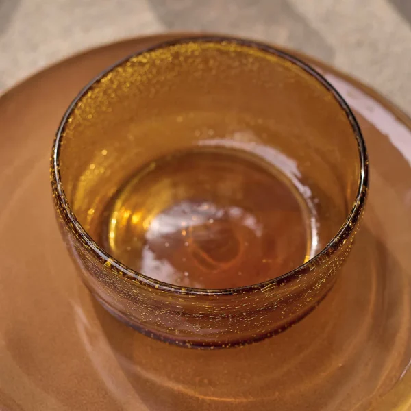 Elsbeth Glass Bowl, Amber - Image 5