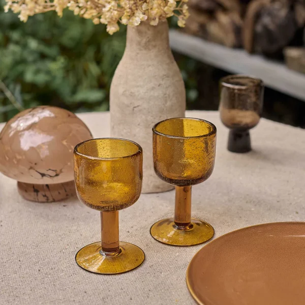 Elsbeth Wine Glass, Amber - Image 5