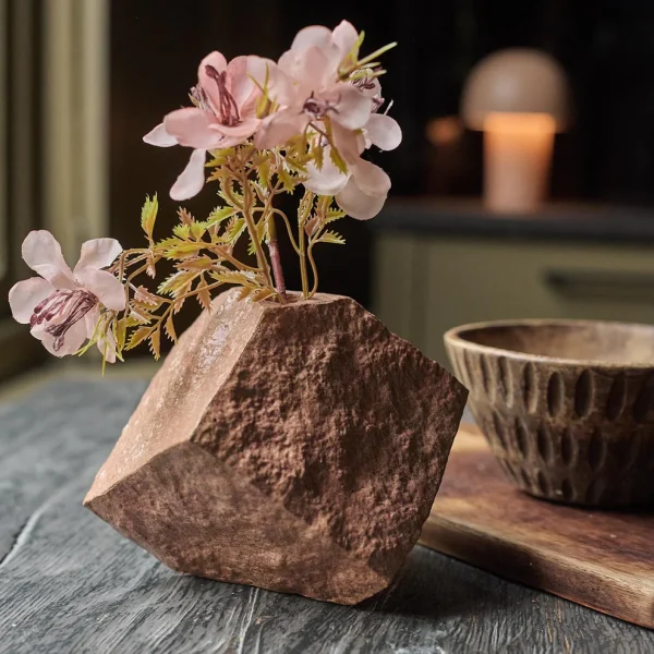 Floyd Geometric Vase, Brick - Image 4
