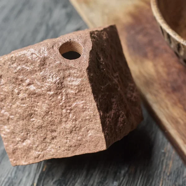 Floyd Geometric Vase, Brick - Image 3