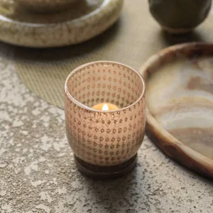 Jasmin Glass Candle Holder