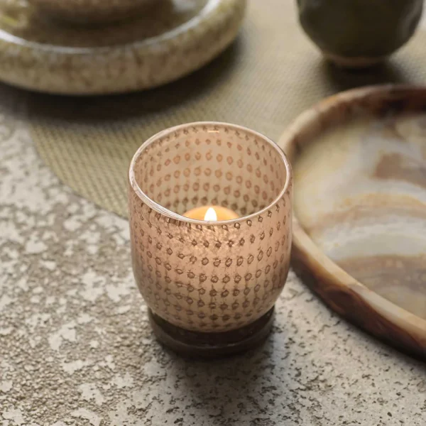 Jasmin Glass Candle Holder