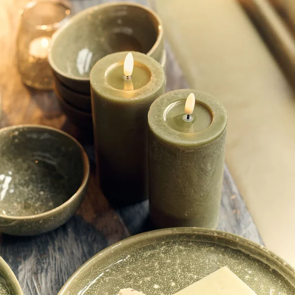 Mossy LED Candle - Image 2