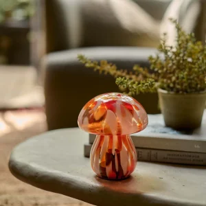 Mushroom Portable Table Lamp, Coral