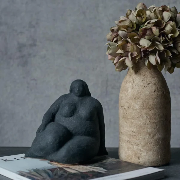 Rolinda Ceramic Sculpture, Ink - Image 4