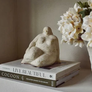 Rolinda Ceramic Sculpture, Cream