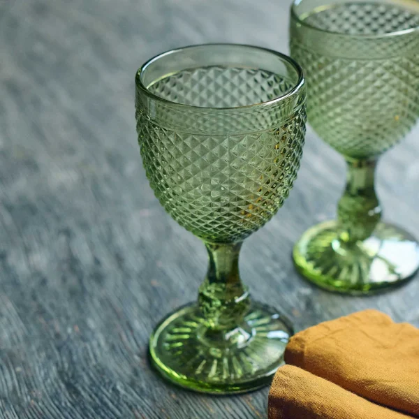 Tudor Green Wine Glasses - Set of 4 - Image 5