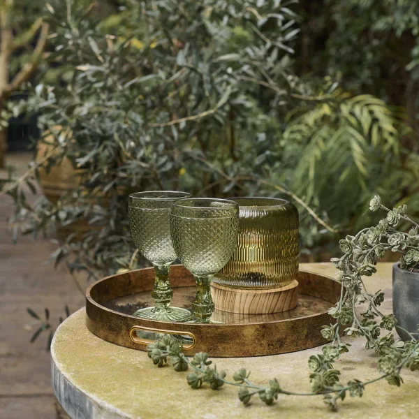 Tudor Green Wine Glasses - Set of 4 - Image 2