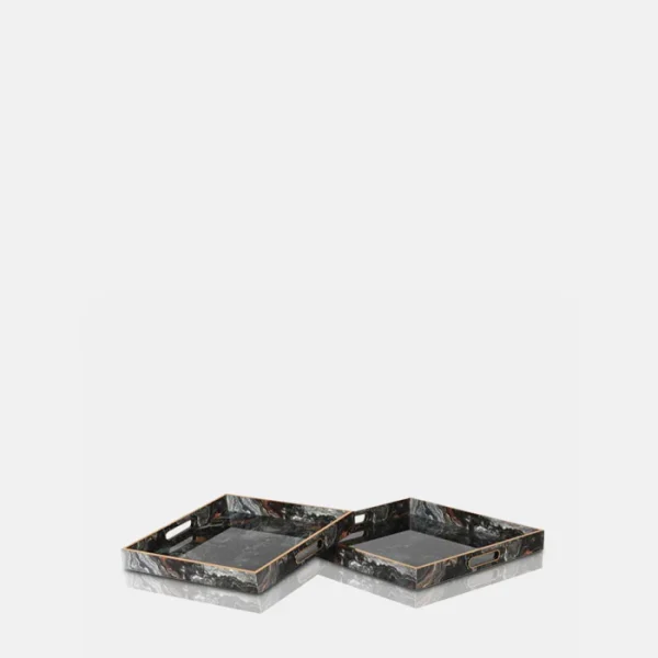 Zela Marble Tray - Set of 2