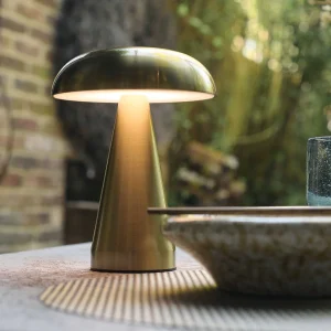 Zenith Portable Table Lamp, Gold