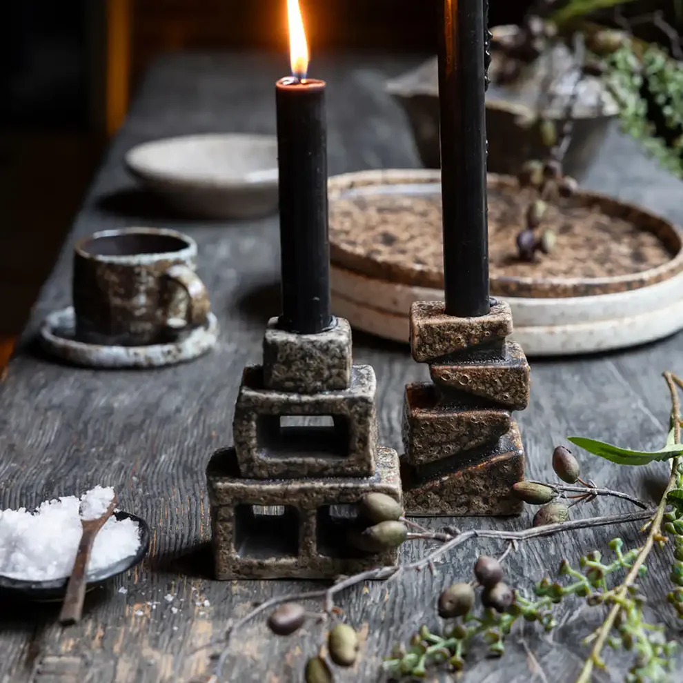 Dumos Candle Holder - Set of 2 - Image 3
