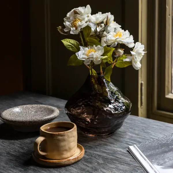 Norman Cup and Saucer, Beige - Image 4