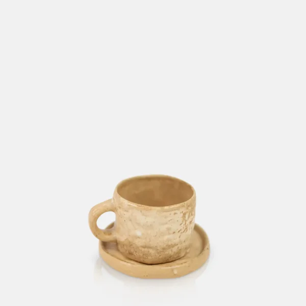 Norman Cup and Saucer, Beige - Image 5