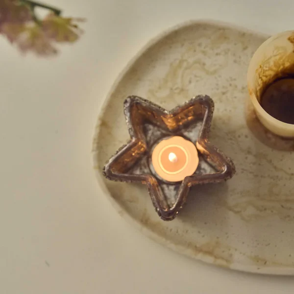 Star Glass Candle Holder - Image 5