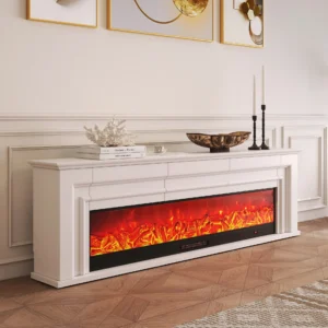 78.7" Electric Fireplace TV Stand with Remote Control