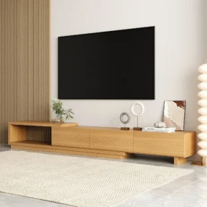 Quoint Extendable TV Stand with 3 Drawers(71"-100")